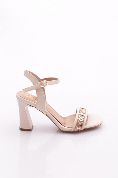 DGN Accesorii de damă Pantofi cu toc Bej Rose Stone 91221033