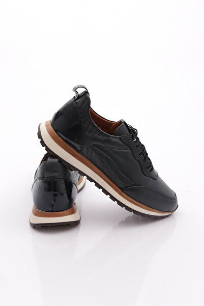 DGN Ανδρικά Sneakers Παπούτσια Γνήσιο δέρμα Navy Blue λουστρίνι 52131081