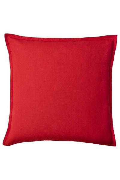 IKEA GURLI Red Cushion Cover, 50x50 cm, 100% Cotton (50% Recycled) - IKEA