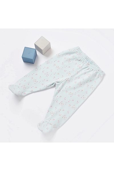 Bibaby Mint Colored Biorganic Bunny Booties Trousers 57814