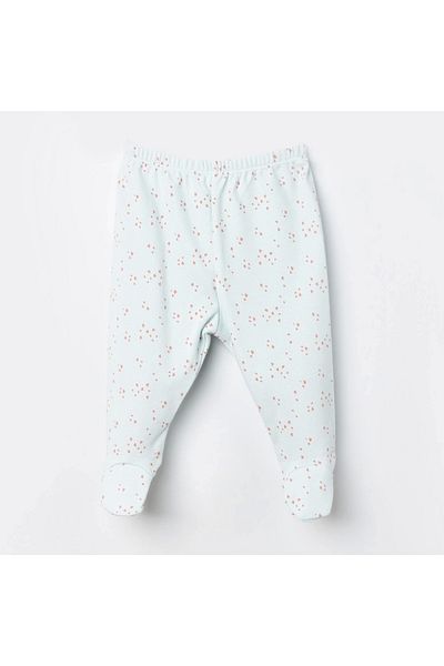 Bibaby Mint Colored Biorganic Bunny Booties Trousers 57814