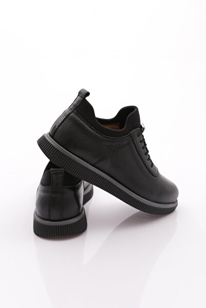 DGN Ανδρικά παπούτσια Comfort Γνήσιο δέρμα Μαύρο Floater 910723210