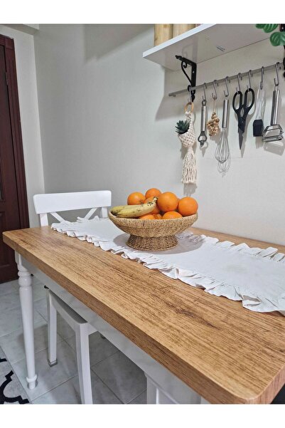 Bayev 2'Li Set Yuvarlak 32 Cm ve 26 Cm Ayaklı Meyvelik Dekoratif Hasır Sunumluk Seti