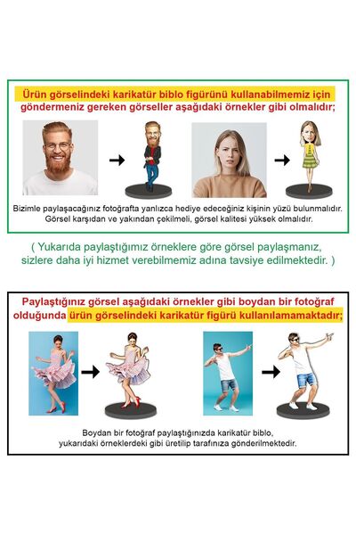 EJOYA Kişiye Özel Fotoğraflı Sen ve Ben Karikatür Araba Dikiz Ayna Süsü 114955