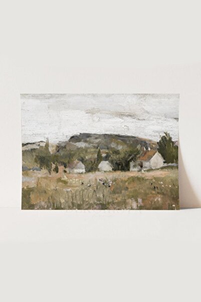 HOME DEKORİSTA Vintage Manzara Poster, Galeri Duvarı, Sanatsal Baskı