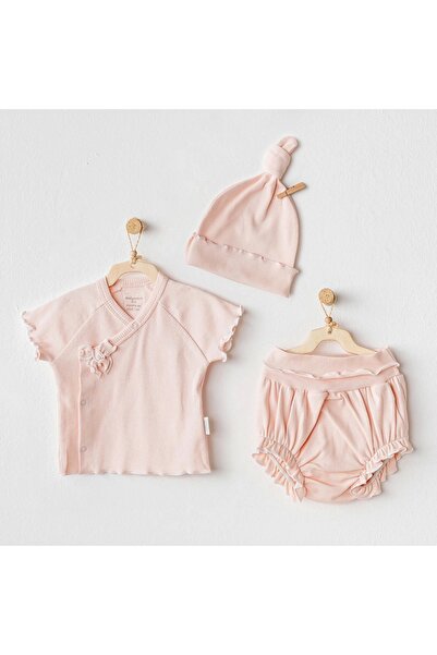 BUDİ HOME Akm life ac25899 3-piece basic baby set salmon