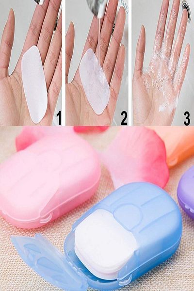 Tor Store 20Pcs Water Soluble Practical Sheets Hand Soap Paper Travel Soap (20 Pcs)
