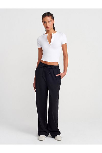 Dilvin 71647 Pajama Pants-Black