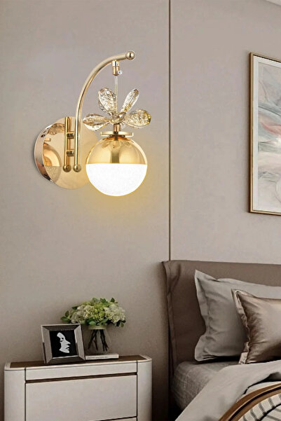 RSCOLLECTIONS Forde Power Ledli Modern Lüks Duvar Aplik Gold