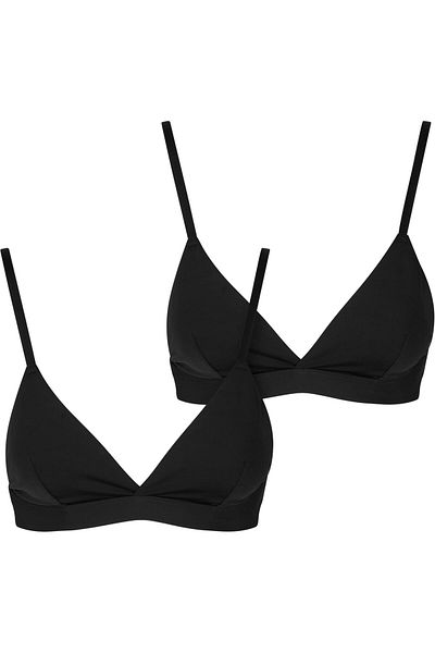 Urban Classics Ladies Basic Unpadded Bra 2-pack