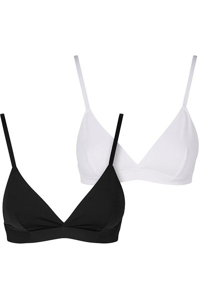 Urban Classics Ladies Basic Unpadded Bra 2-pack