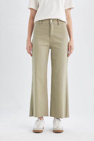 DeFacto High Waist Cut Leg Crop Jeans - D2966AX24HS