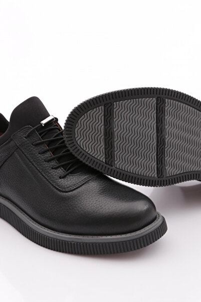 DGN Ανδρικά παπούτσια Comfort Γνήσιο δέρμα Μαύρο Floater 910723210