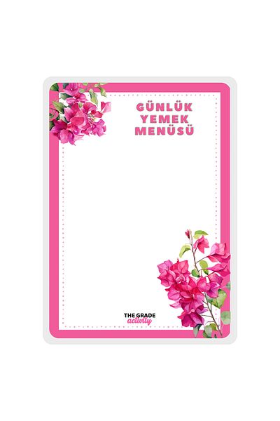 The Grade Summer-Sil Notepad My Meal List Refrigerator Notepad.Magnetic Refrigerator Notepad.Magnet Notepad.21X15Cm