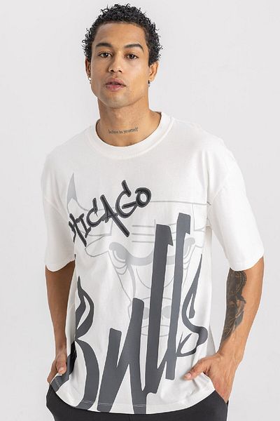 DeFacto Chicago Bulls Oversize Hooded Crop Top W6349Az24Sm