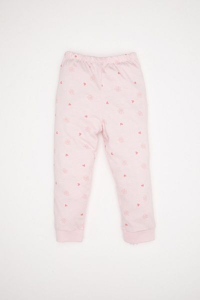 DeFacto Snoopy Print Baby Girl Pajamas Set - Combed Cotton, Long Sleeve, D3618A524Wn