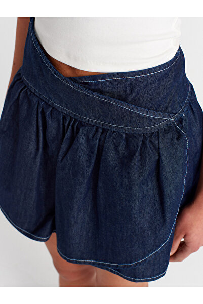 Dilvin 80577 Anvelop Mini Denim Etek-Lacivert