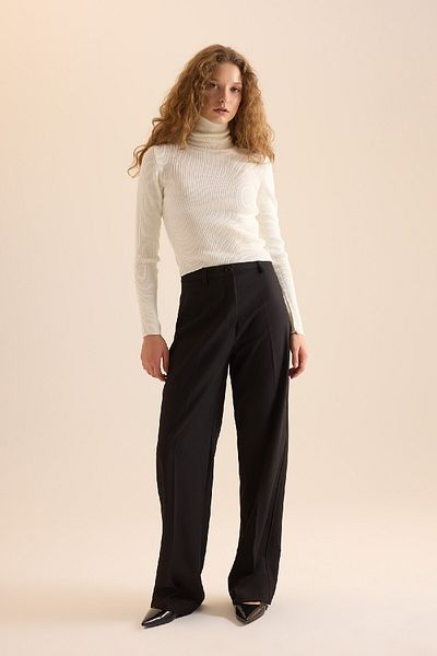 DeFacto Slim Fit Slim Fit garbós kötöttáru pulóver X7912azns