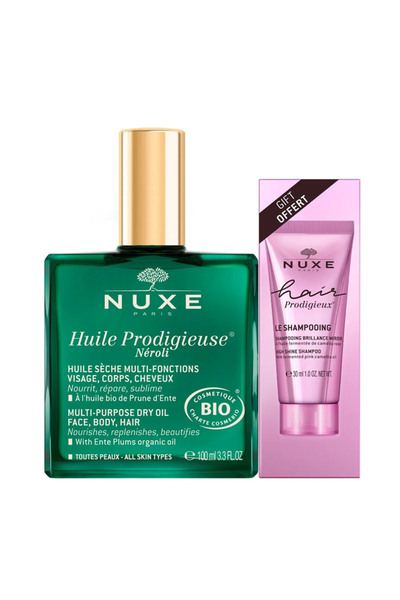 Nuxe Huile Prodigieuse Neroli SET Hair Prodigieux Şampuan 30 ml HEDİYE