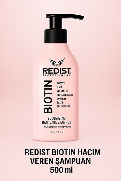Redist Biotin Hair Care Shampoo – Special Formula for Strong and Healthy Hair (500 ml)