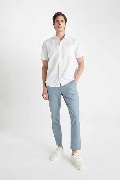 DeFacto Regular Fit nyári póló nyakú rövid ujjú ing D4498ax24sm