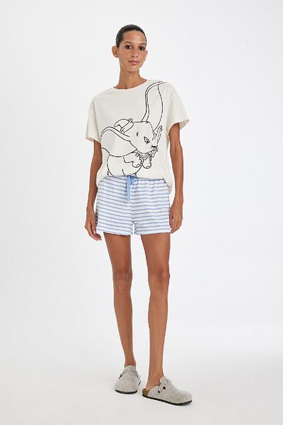 DeFacto Set de pijamale cu mânecă scurtă Disney Dumbo Regular Fit - D4473AX24HS