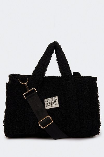DeFacto Women's Basic Plain Plush Crossbody Bag Y8623Azns