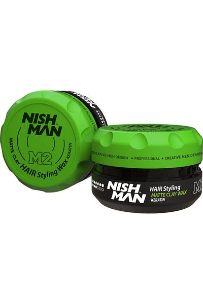 NISHMAN Yashman Hair Styling Wax (Clay Wax) with Keratin M2 100ml