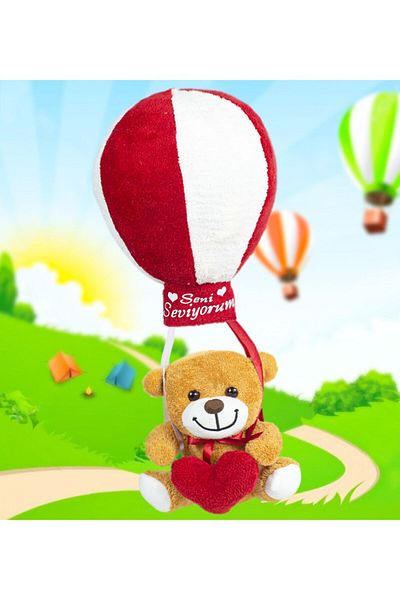 Pandamkee Teddy Bear with Flying Balloons