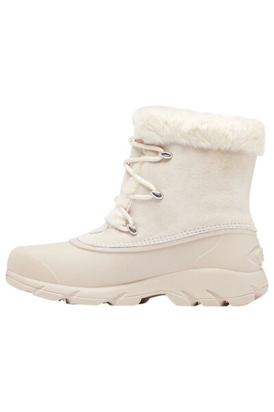 Sorel Damen Stiefelette Winterschuhe Snow Angel 1869401 Weiß 191 Chalk Light Clay Leder/synthetik Mit Mo