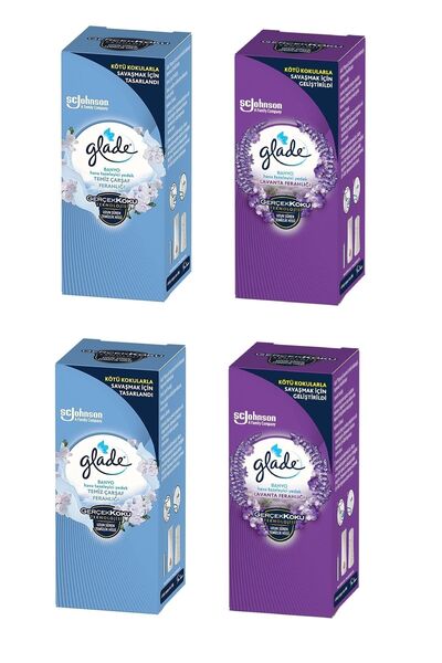 Glade Banyo Hava Tazeleyici Yedek Temiz Çarşaf Ferahlığı 10 Ml 2 Adet+lavanta...