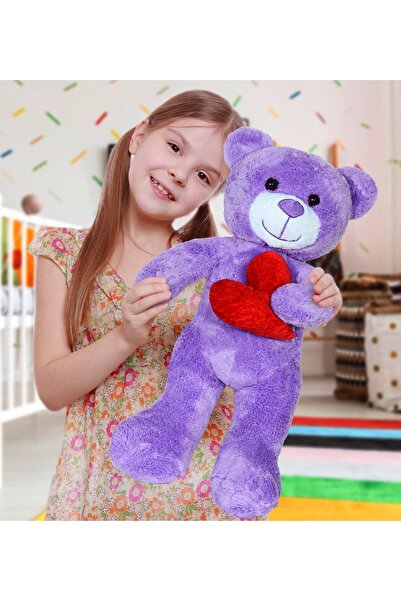 Bora Toys 50 Cm Kalpli Peluş Sevimli Ayıcık