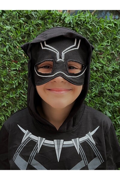 Gigas Kara Panterli Işıklı Lisanslı Yazlık Şortlu Takım,Kaprili Takım,Erkek Çocuk Yazlık Takım