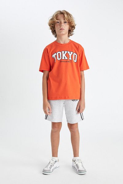 DeFacto Printed Shorts for Boys - D4719A824HS
