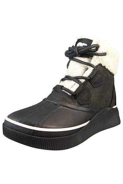 Sorel Damen Stiefelette Winterschuhe Out n About IV Chillz WP 2088131 Schwarz 010 Black Chalk Leder mit