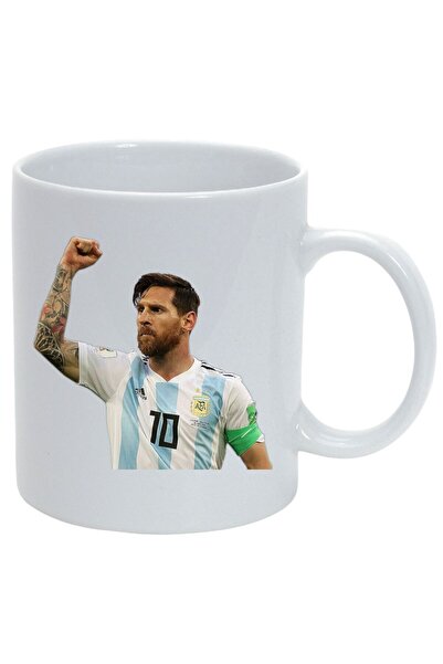 OEM Εξατομικευμένη λευκή κούπα "Ο ποδοσφαιριστής Μέσι πανηγυρίζει το γκολ", I...