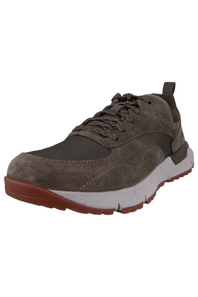 Timberland Herren Low Sneaker Voyager Park Low Top Tb0a6dteeq6 Grün Dark Green Leder