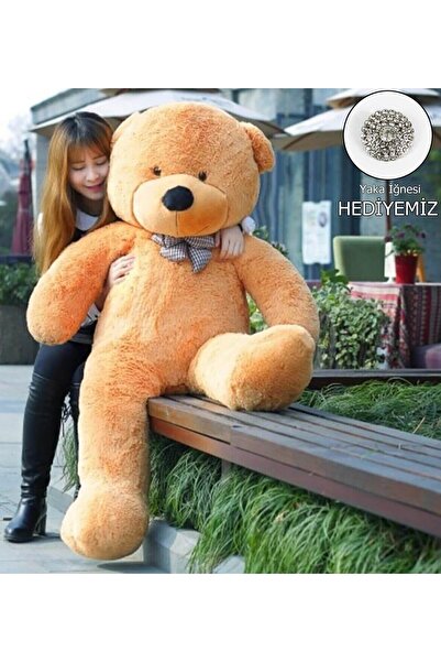 Pandamkee Kahverengi Papyonlu Büyük Ayıcık 130 Cm