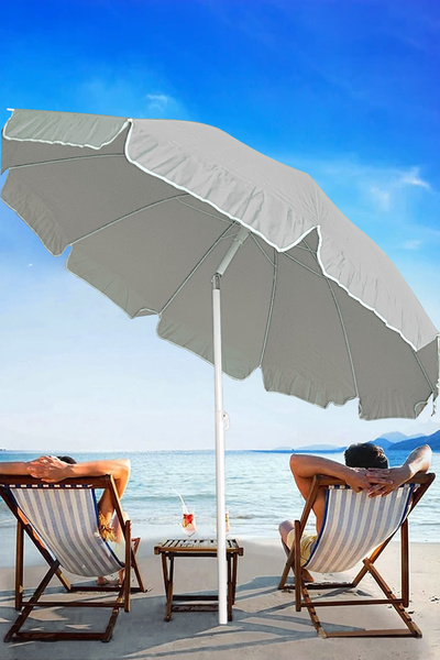 Binbirreyon Plaj Şemsiyesi Büyük Eğilebilen Bahçe Balkon Şemsiyesi Kılıflı 2,...