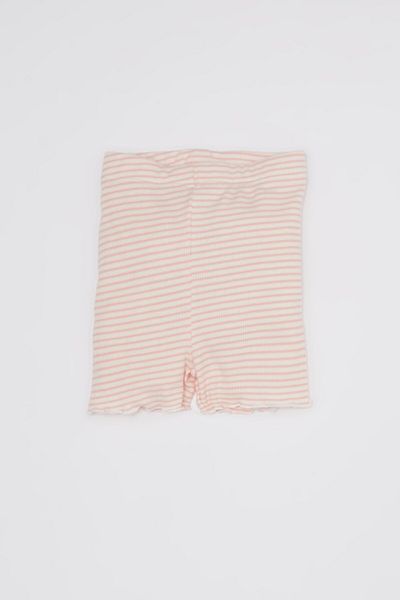 DeFacto Ribbed Camisole Baby Girl Shorts - Striped D4973A524SM