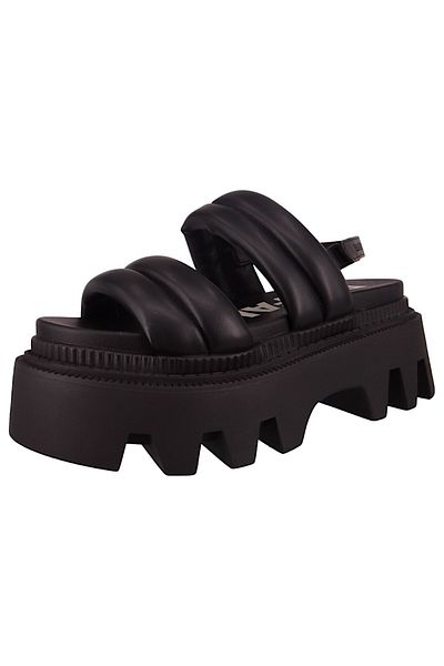 Buffalo Damen Sandalen Flora TS Quilt 1602201 Schwarz Black