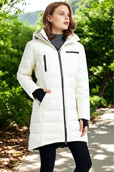 Toridas Uzun Boy Kışlık Su Geçirmez Şişme Kadın Mont