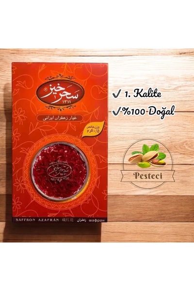 pesteci İran safranı %100 orginal 1.kalite 0.5gr