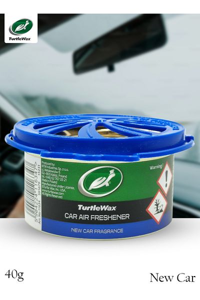 Turtle Wax Car Air Freshener New Car Fragrance 40g – Long Lasting, Spill Proof, Compact Design