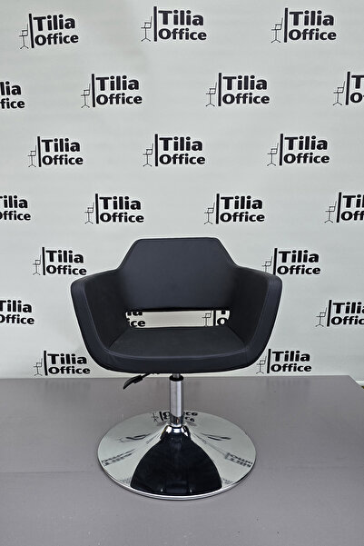 Tilia Pasific Çalışma Kesim Bekleme Koltuğu Siyah Tepsi Ayak