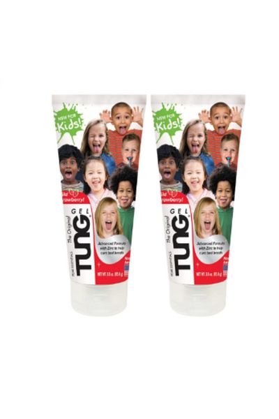 Tung 2 Packs of Tong Children's Tongue Cleaning Gel Strawberry Flavor 85g