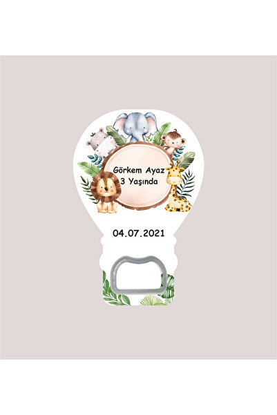 WMTasarim Safari Temalı Balon Açacak Magnet (Jelatin Paket Hediyeli)