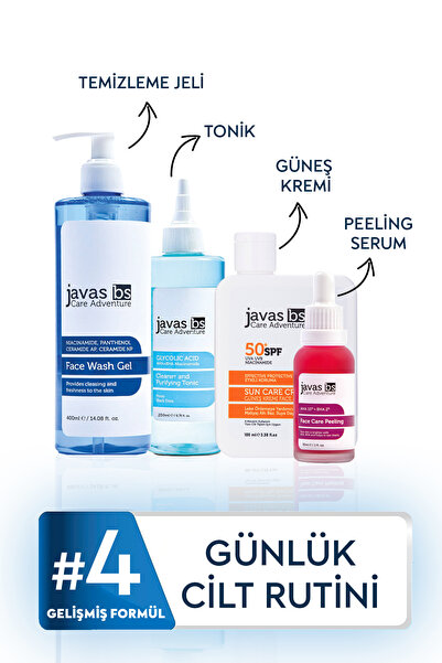 javas bs Günlük Cilt Bakım Rutini 4 Lü Set