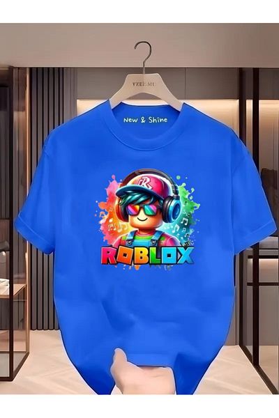 New Shine 1 tricou este un cadou pentru achiziții de 6 sau mai sus în coș - Tricou oversize cu imprimeu Roblox