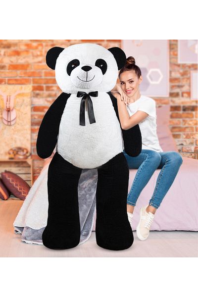 Özgüner Oyuncak Plush Giant Pans with Bow Tie